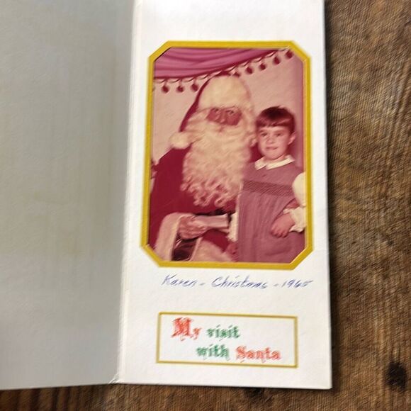 Lot of 4 vintage 1960-65 Santa & Me photo picture + card - Picture 8 of 13